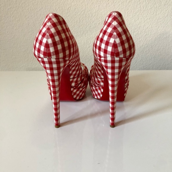 Christian Louboutin Greissimo Gingham Pumps - Picture 4 of 4